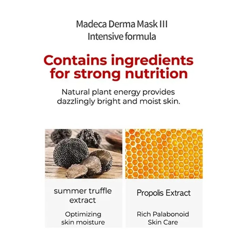 Máscara Facial Calmante Madeca Derma Iii Cosmetica Coreana