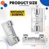 Hicarer 2 Packs Mailbox Mounting Bracket Street Sign Aluminum Wing