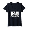 Team Carmela Name, Cheer for Carmela Support V-Neck T-Shirt