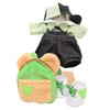 Alice Teddy Bear Mail Order Gelatoni Clothes, Costume, Denim Overalls