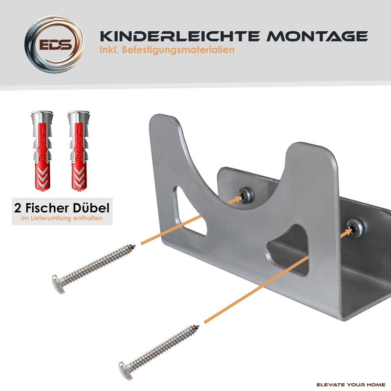 EDS - Premium Angle Grinder Wall Bracket in Stainless Steel