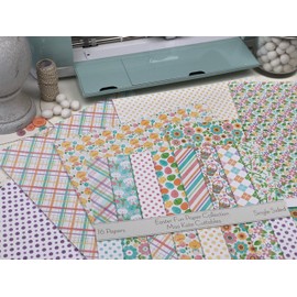 Pattern Paper Pack - Easter Fun - Scrapbook Premium Specialty Paper Single-Sided 12"x12" Collection Includes 16 Sheets - by Miss Kate Cuttables
