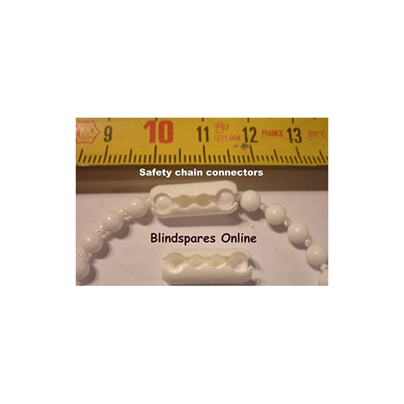 White safety plastic chain connectors for all types of Blinds