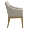 Modway Alton Upholstered Dining Chair with Arms in Linen Natural