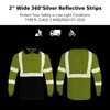 VENDACE 3 Pack Hi Vis Safety Reflective Long Sleeve Polo