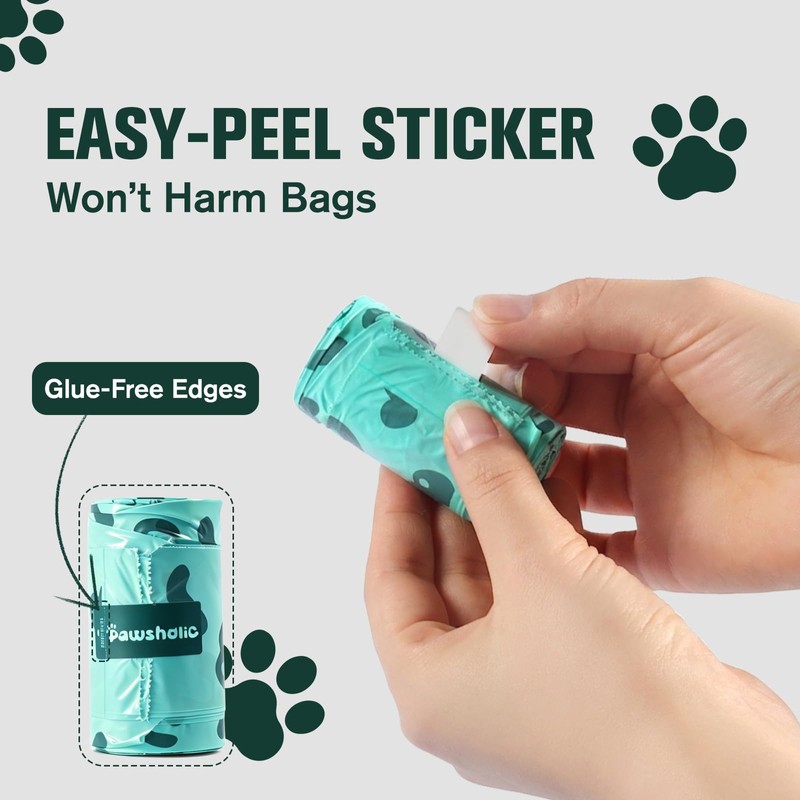Dog Poop Bags Rolls with Handles, 18 Rolls 216 Counts,