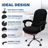 NeColorLife Office Chair Cover with Armrest Covers Stretchable Desk Chair