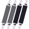 4 Pack Glove Clips, Mitten Clips with Elastic Straps for