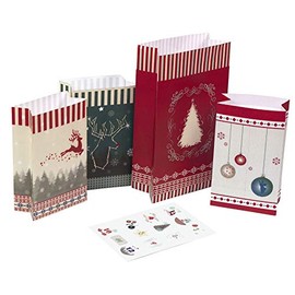 ROTH Adventskalender 24 Adventsttchen Nordic