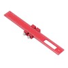 8in Woodworking Marking Ruler Multifunctional Aluminum Alloy Portable Woodworking Scribing