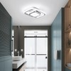 CANEOE Square Hallway Ceiling Light Fixtures,6000K Cool White Modern Flush