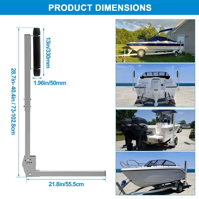 VEPURLT Adjustable Boat Trailer Guide-on Alloy Steel Boat Trailer Side