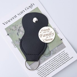 Best Friend Birthday Gifts for Women Men Friendship Keychain Gifts for Friend Are The Family We Choose Keychain for Best Friend Pocket Hug Token for Women Best Friends Bestie Double Sided Keychain