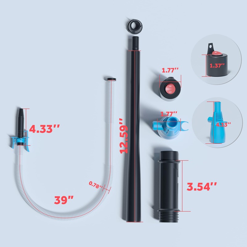 KJE Portable Battery Powered Operated Liquid Transfer Pump, Gasoline Diesel