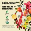 Saint James Organic Black Tea, Classic Lemon, Zero Sugar, Kosher,