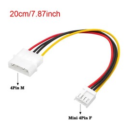 ThtRht 4 Pack Molex to Floppy Adapter 4 Pin IDE to 4P FDD Hard Drive Power Supply Cable Connector Convertor Extension Cord Wire for Old Computer Desktop PC Internal Device Component DIY