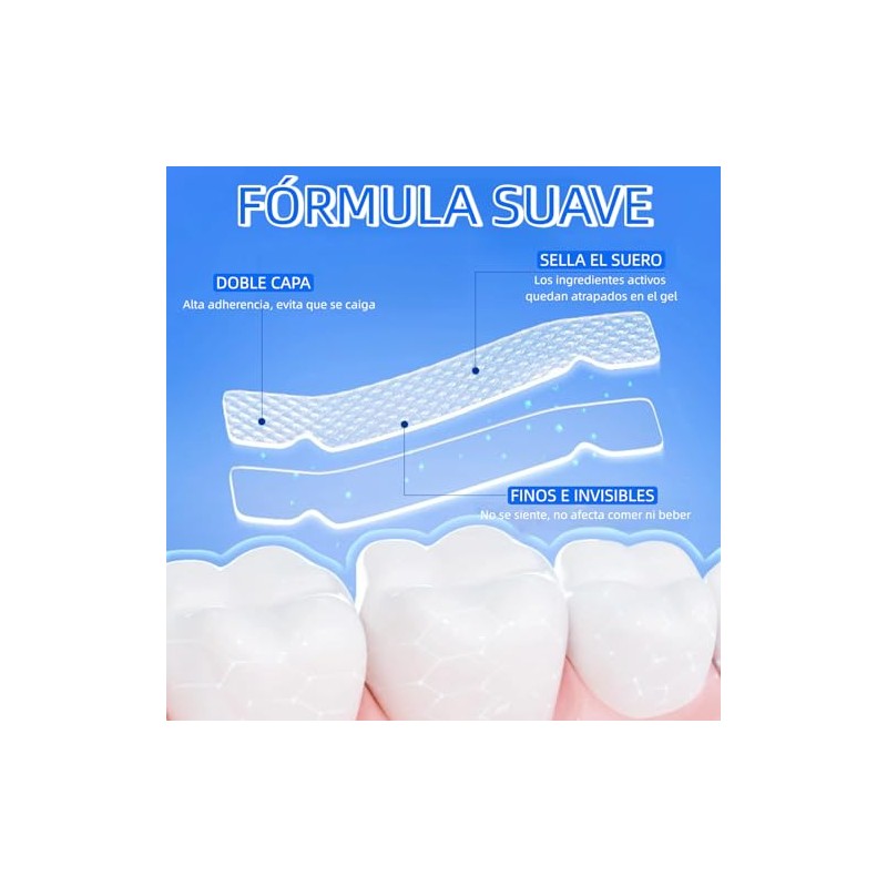 Tiras Blanqueadoras Dentales, 56 Piezas Whitening Strips (9D)