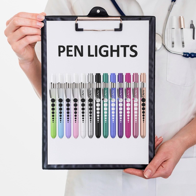 CAVN Pen Light with Pupil Gauge LED Penlight for Nurses