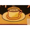 Sally Textiles PRINTED NYLON KITCHEN RUG (18"x 30") COFFEE MOCHA