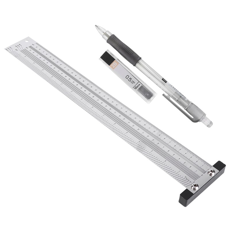Ultra Precision Marking Ruler Stainless Steel Woodworking Scribing Ruler Gauging