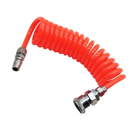 Operitacx Retractable Flexible PU Air Hose Lightweight Recoil Tube for Compressor Air Tools Self Storing Coiled Design Suitable for Water and Non Corrosive Oil Applications Random Color