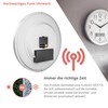 Mebus 19422 Wireless Wall Clock 29 cm Silent LCD Display