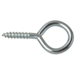 Merriway BH04741 (5 Pcs) Screw-In Vine Eye, 50 mm (2 inch) Zinc Plated Steel - Pack of 5 Pieces