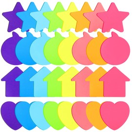 960 Pieces Cute Sticky Notes Set Heart Star Bubble Arrow Shaped Sticky Notes 3 x 3 Inch 8 Color Bright Colorful Self Sticky Note Pad School Office Supplies Easy to Post Clean and Removal