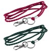 PLENTY Braided Leather Lanyard, 2PCS Handmade Strong Office Long Neck