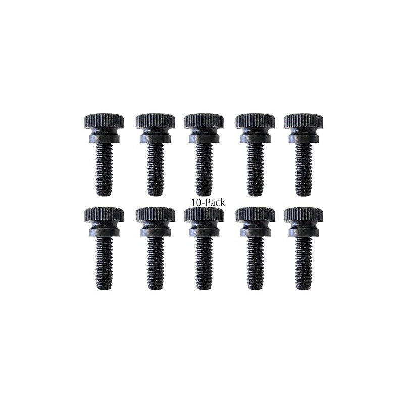Nylon Thumb Screws, 1/4"-20 Thread (10, Black, 1/2")