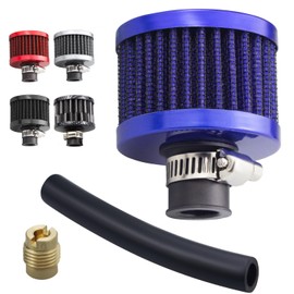 Amavoler Air Filter Intake Filter Breather Turbo Vent Cleaner with Main Jet Parts Fits for Predator 212cc 196cc 6.5 hp GX160 GX200 TrailMaster MB200 KT196 RB200 CT200U Mini Bike Go Kart (Blue)