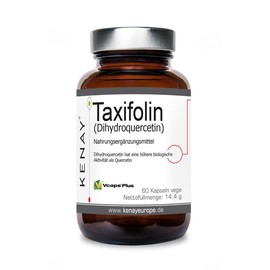 TAXIFOLIN (Dihydroquercetin) 100 mg per daily dose - vegetable capsule - vegan - no magnesium stearate - 60 capsules vegan Kenay Europe - Taxifolin 92% (Dihydroquercetin) - dietary supplement