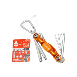 Takagi FDW-130 M&M Folding Wrench Ball Point Millimeter Set of 6