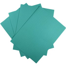 KCS 4 pc of 12" x 18" 14CT Counted Cotton Aida Cloth Cross Stitch Fabric (Sea Green)