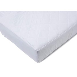 BreathableBaby 3 in 1 Fitted Breathable Mattress Protector, Cot Bed, White 140 cm x 70 cm