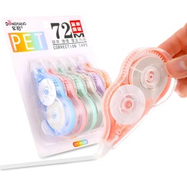 Cinta Correctora Instantáneo Set 6pzas De 12m X 6mm X Unidad