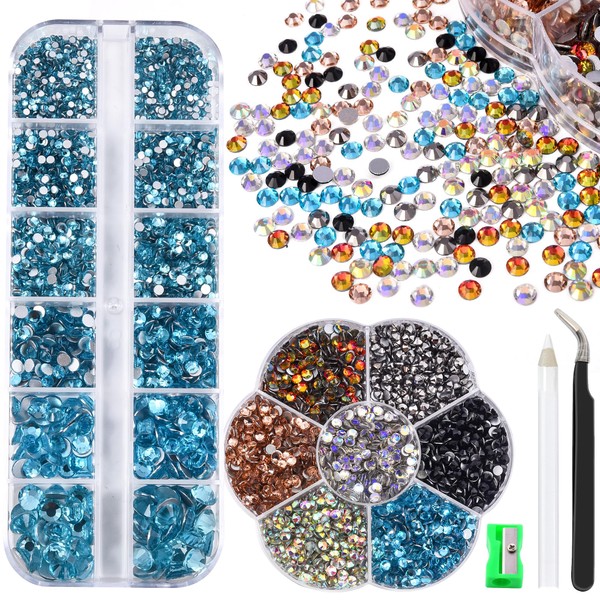 Blinginbox 2 Boxes of Flat Back Nail Gems Nail Art