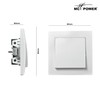 'McPower "Cross Switch, 250 V/10 A, UP, white