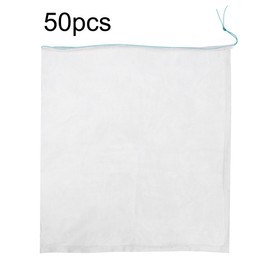 50Pcs Garden Vegetable Fruit Protection Net Mesh Bags Anti Bird Drawstring Bag Gardening ToolL