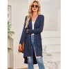 Bluetime Women Open Front Long Cardigan Lightweight Long Sleeve High