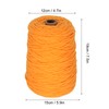 Tufting Yarn Orange 437yd Long 0.2in Wide Shrink Resistant Cotton