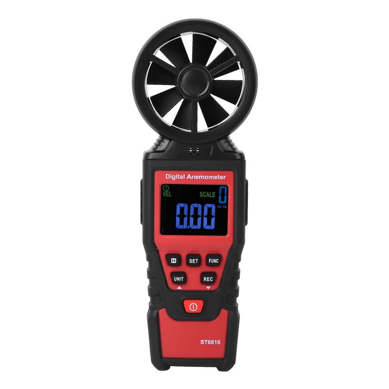 ST6816 LCD Handheld Digital Anemometer Wind Speed Temperature Meter Tester