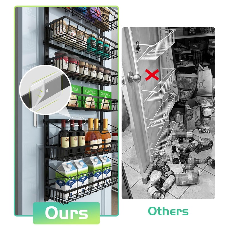 Mefirt Over The Door Pantry Organizer, Pantry Storage and Organization,