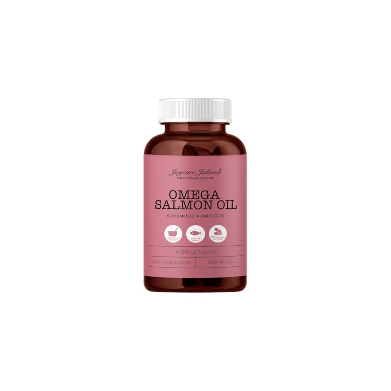 Omega 3 Suplemento Alimenticio Aceite Salmón Ingredientes Naturales 120 Capsulas