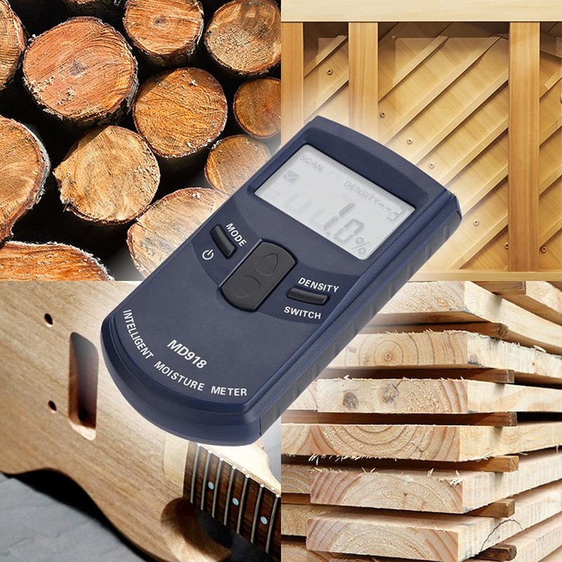 ORIGINCOM Digital Wood Moisture Meter, Easy to Measure Wood Moisture
