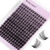 FD18-10-1018 Eyelash Extensions, C Curl, Natural Cluster Lashes, FD18-10-18 mm,
