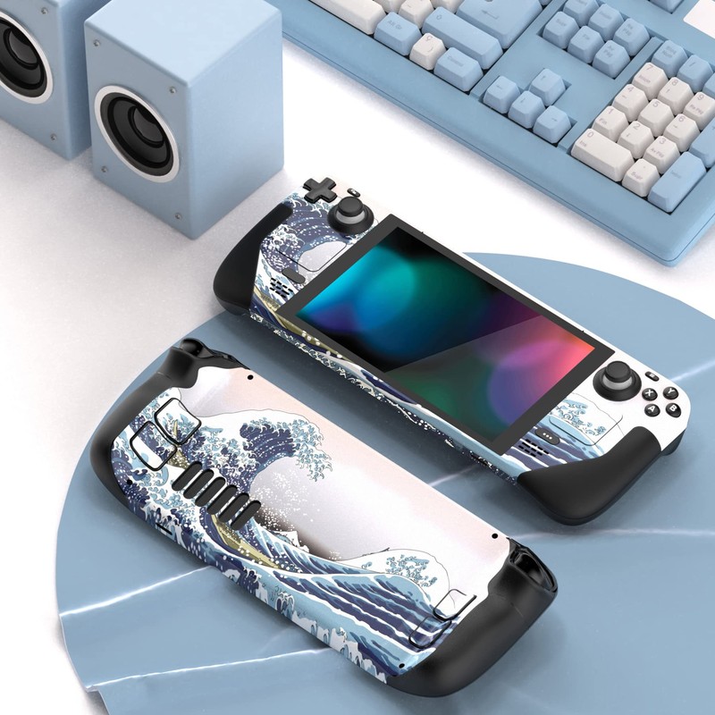 PlayVital Full Set Protective Skin Decal for Steam Deck LCD,
