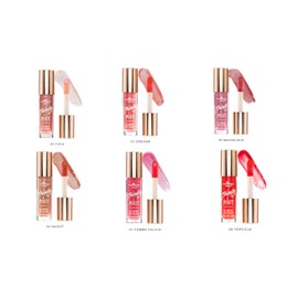 Set 12 Gloss Thirsty Pout Italia Deluxe + 12 Delineador Labios IVY | Colección Completa de gloss con Aroma a Cacao, Fórmula Hidratante con Vitaminas