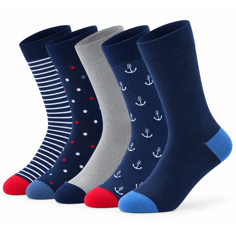 Men’s Dress Socks for Business & Daily Wear – 5-Pair