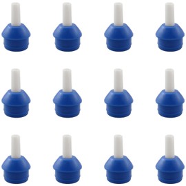 TAODAN 12PCS Manual Solder Sucker Gun Heads Universal Suction Nozzle Vacuum Desoldering Pump Welding Suction Cup Remover for 13-inch Model DS-017 Circuit Maintenance IC Disassembly Blue Color